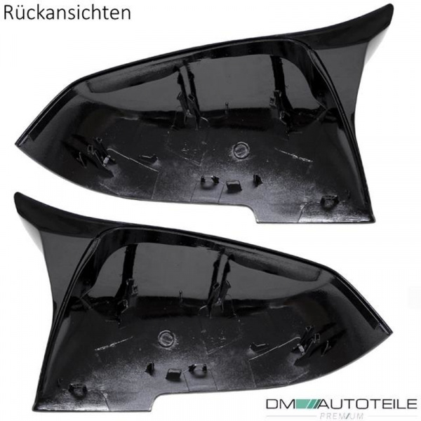 Upgrade Design Spiegelkappen / Gehäuse für BMW 1er F20/F21/ 2er F22/F23 / 3er F30/F31 / Hochglanz schwarz